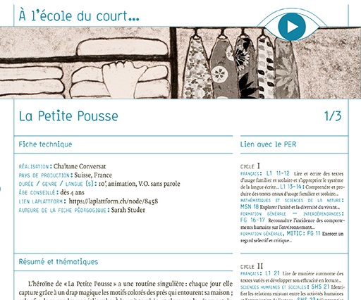 fiche pédagogique la petite pousse